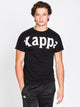 KAPPA MENS BANDA CULTIN SHORT SLEEVE T-SHIRT- BLACK - CLEARANCE - Boathouse