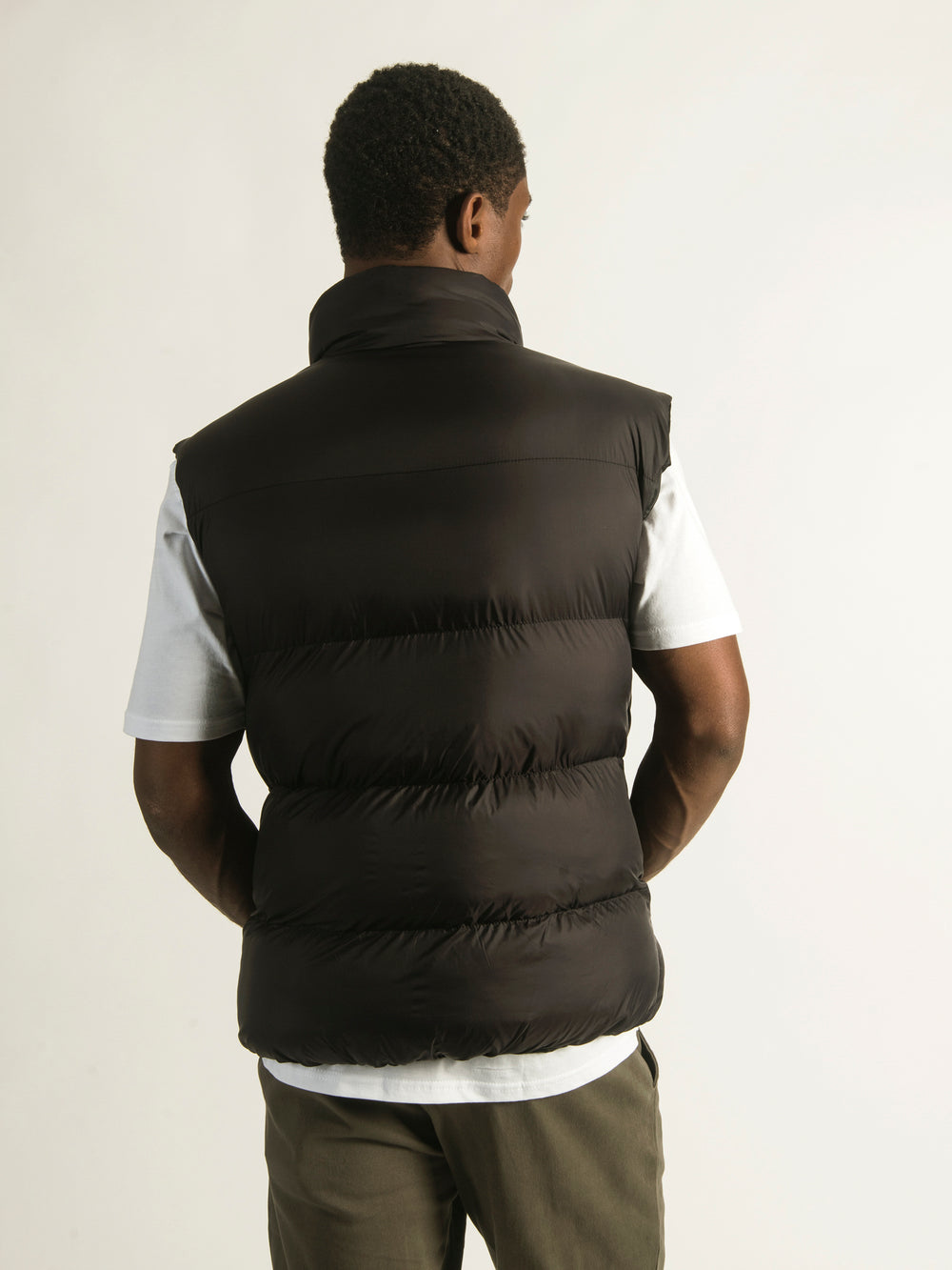 KOLBY BLACK PUFFER VEST - CLEARANCE