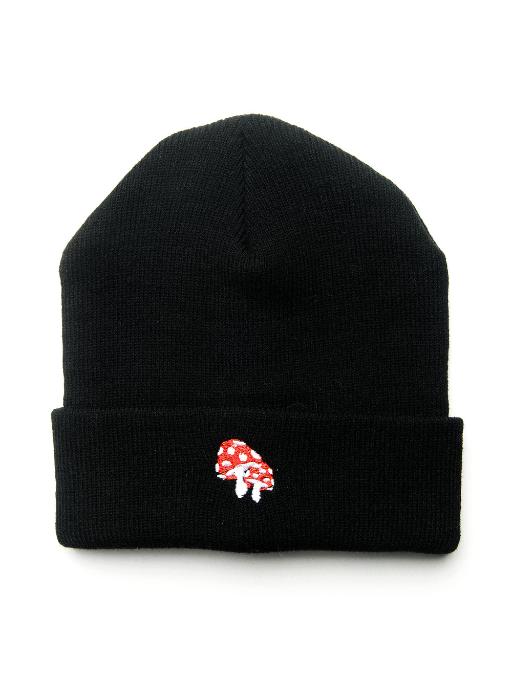 KOLBY BLACK EMBROIDERED BEANIE - CLEARANCE