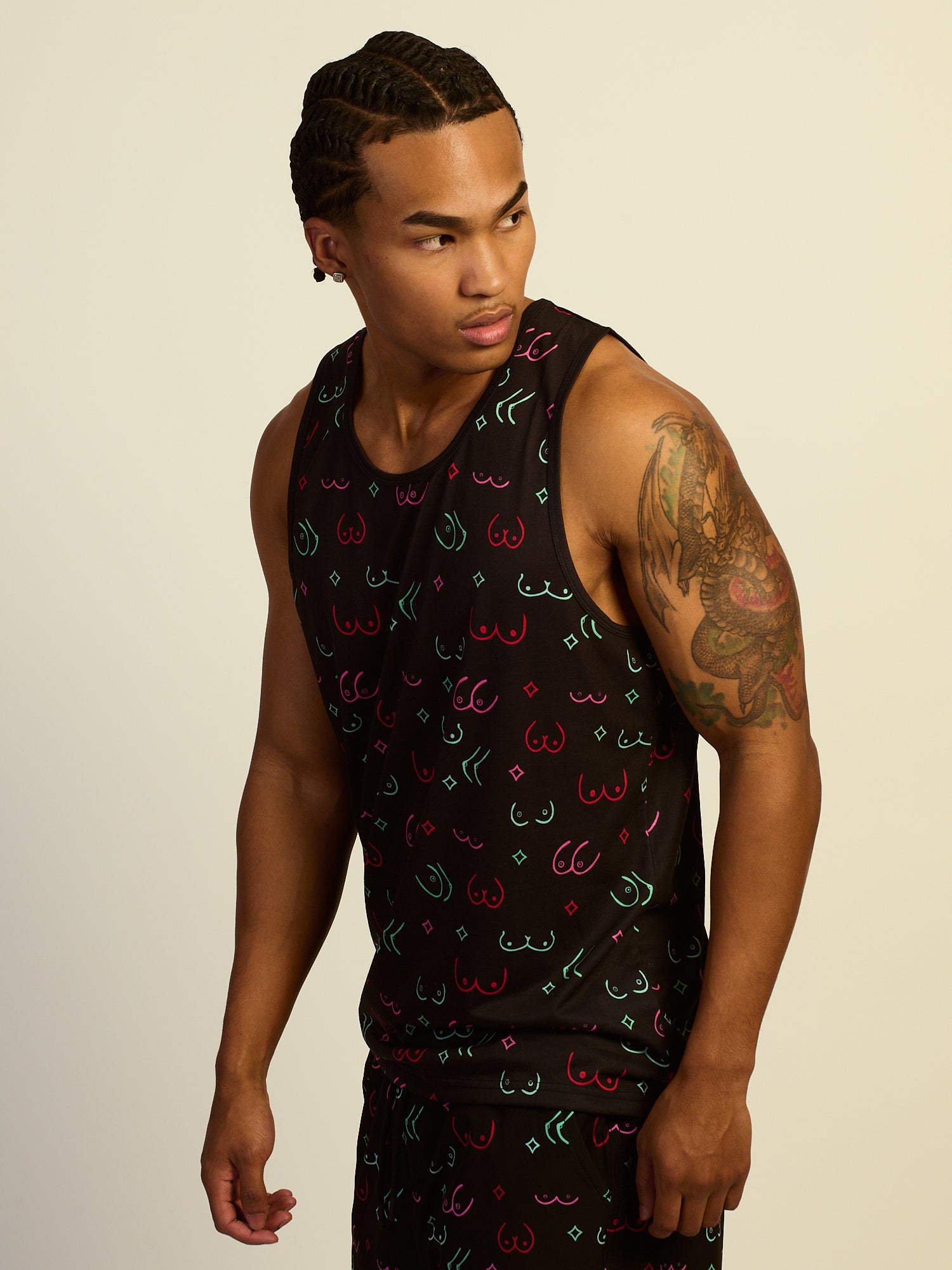 KOLBY BOOBIES TANK TOP - BLACK