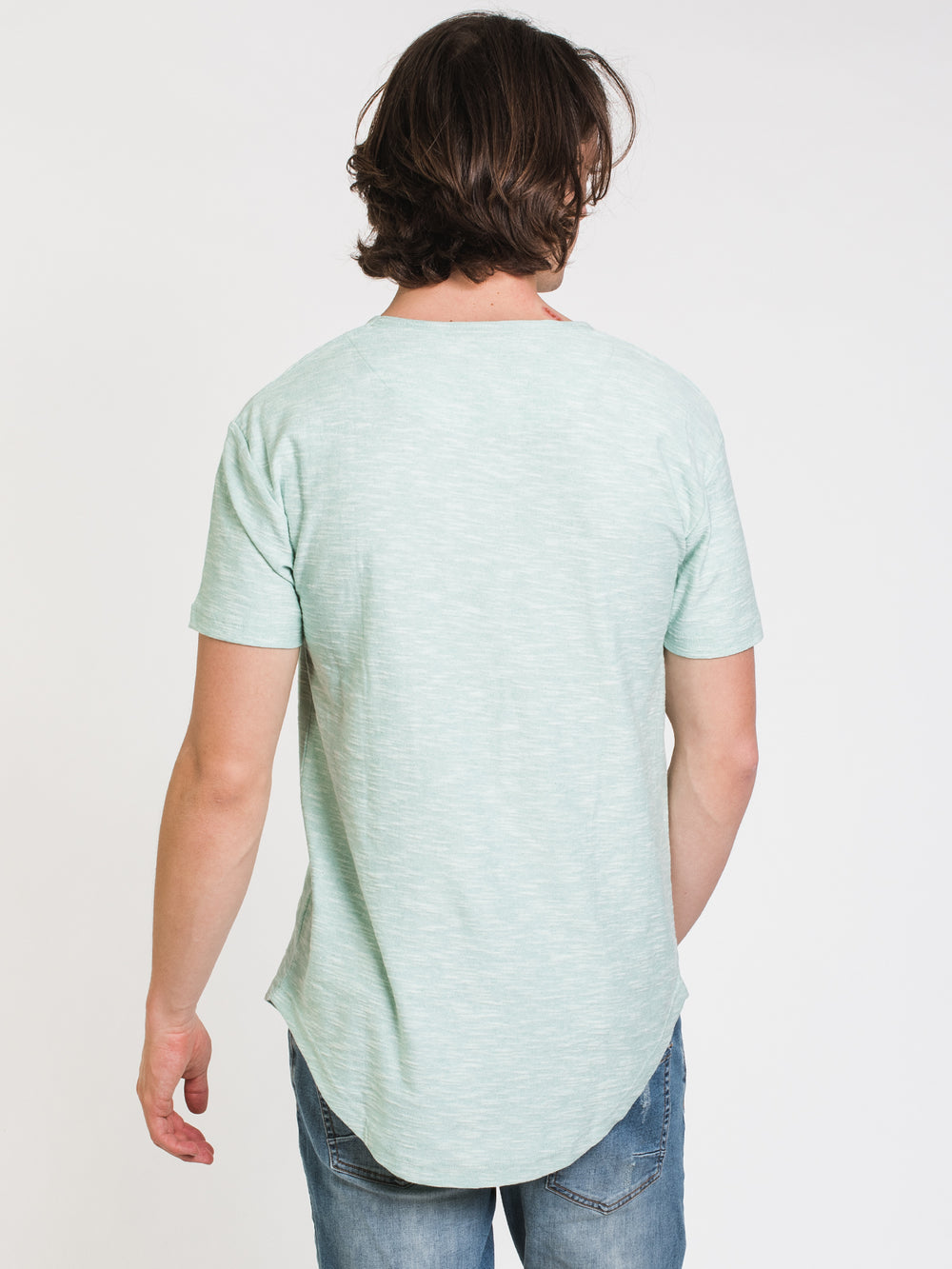 KOLBY TEXTURED LONGLINE TEE - CLEARANCE