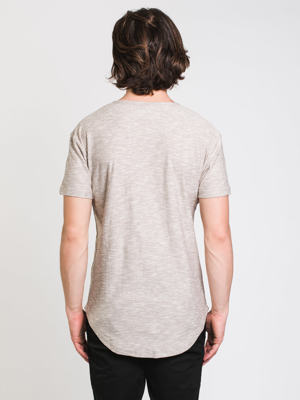 KOLBY TEXTURED LONGLINE TEE - CLEARANCE