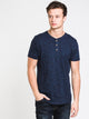 KOLBY MENS HAL MELANGE HENLEY - CLEARANCE - Boathouse