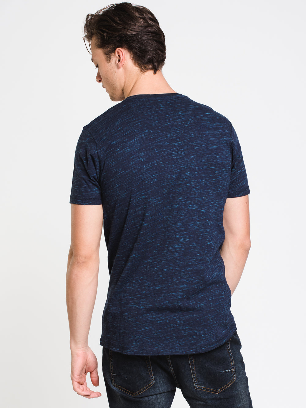 MENS HAL MELANGE HENLEY - CLEARANCE