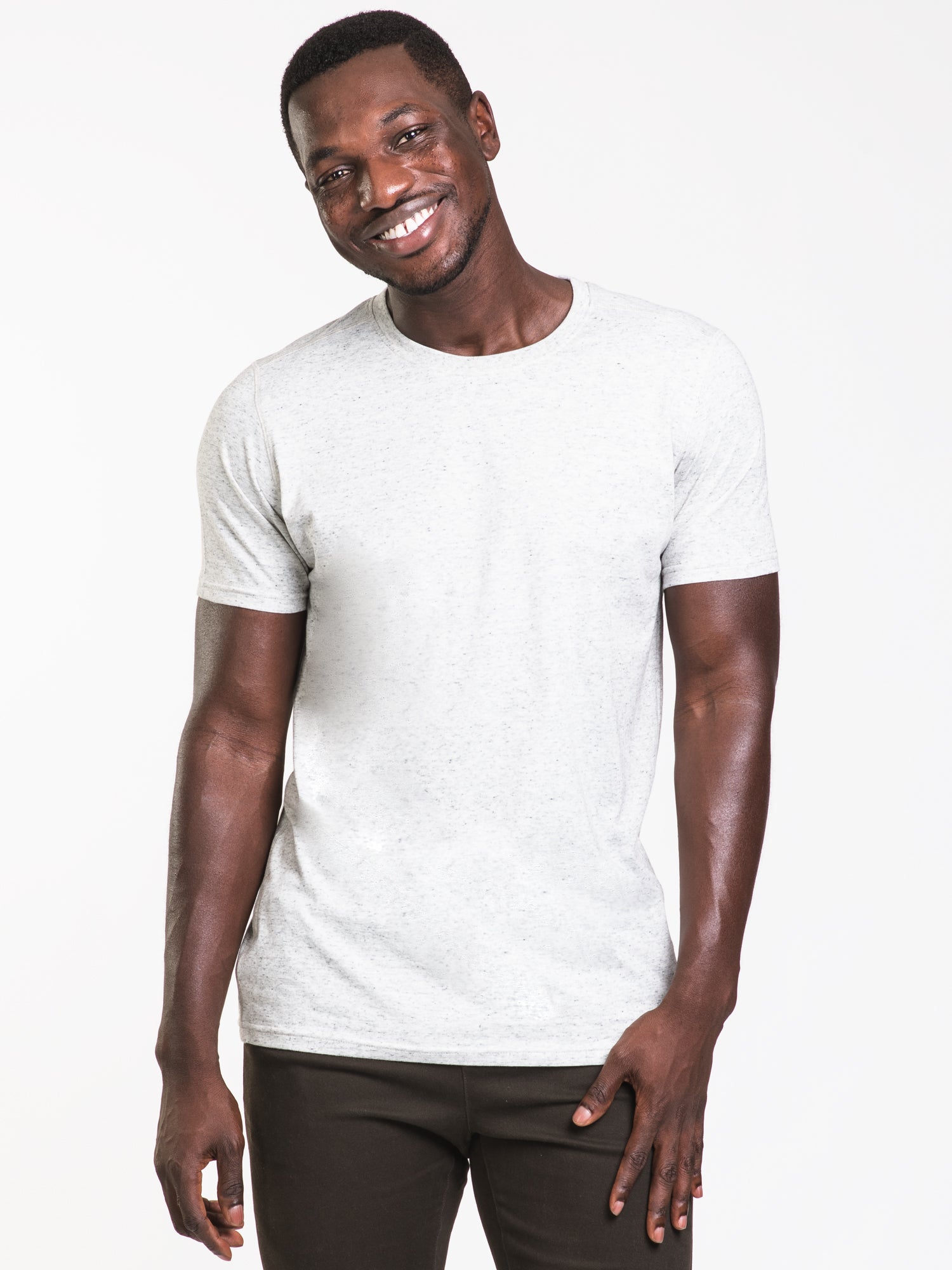 KOLBY SIG MELANGE CREW NECK TEE - CLEARANCE