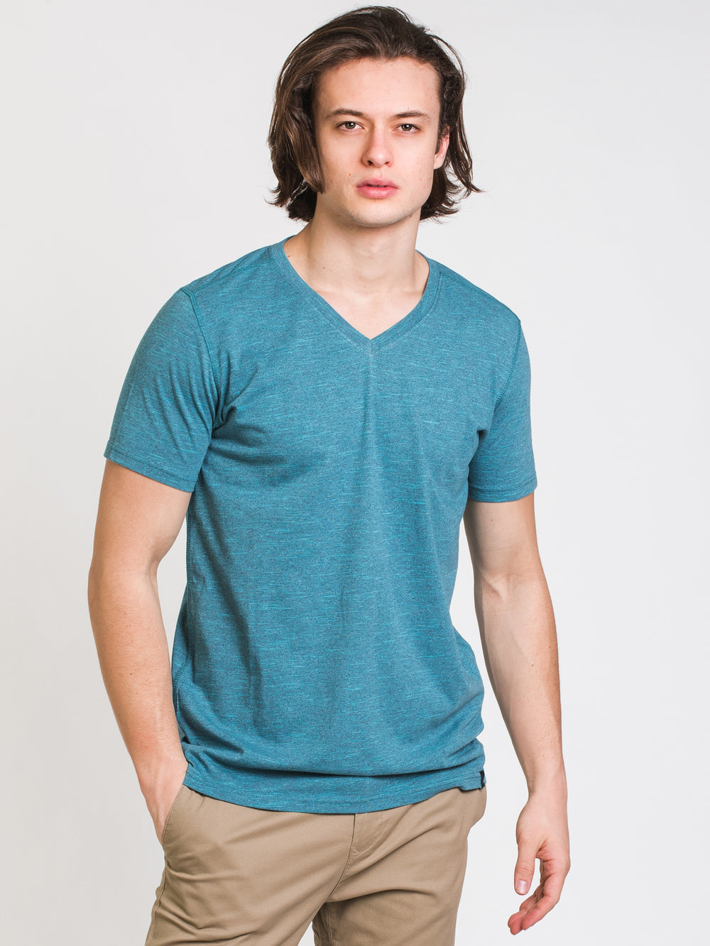 KOLBY SIG MELANGE V-NECK TEE - CLEARANCE