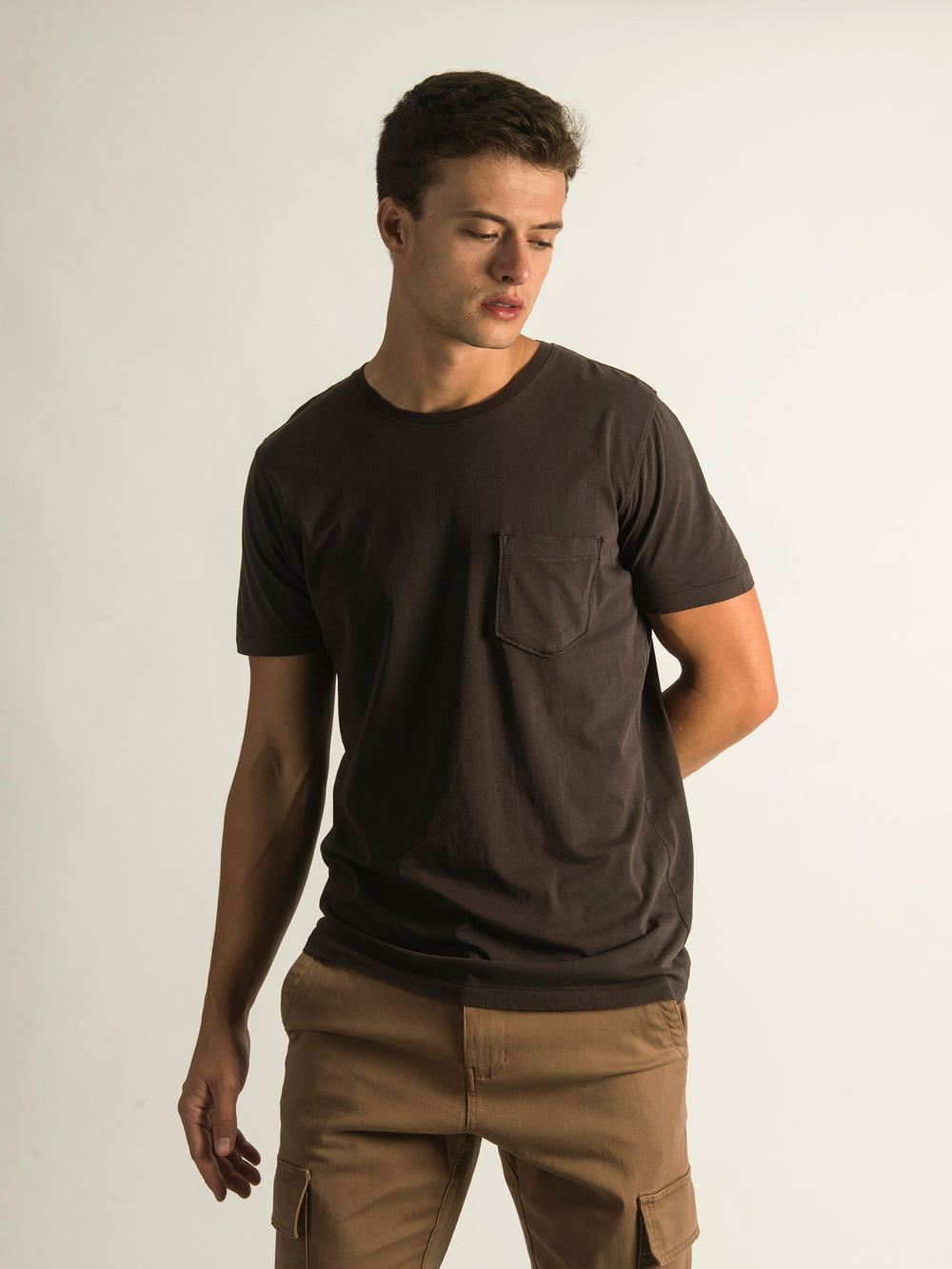 KOLBY GARMENT DYE SHORT SLEEVE POCKET T-SHIRT - CLEARANCE