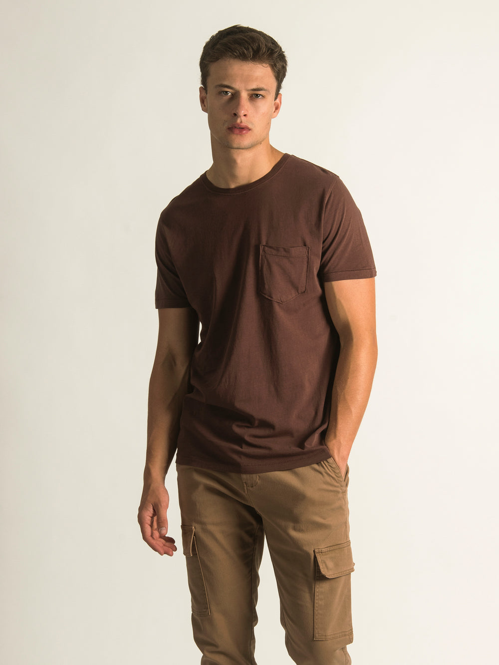 KOLBY GARMENT DYE SHORT SLEEVE POCKET T-SHIRT - CLEARANCE