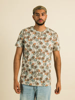 KOLBY EDDIE ALL OVER PRINT MELANGE T-SHIRT  - CLEARANCE