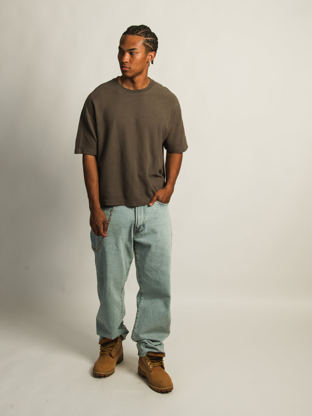 T-SHIRT COURT KOLBY KNIT - IRON