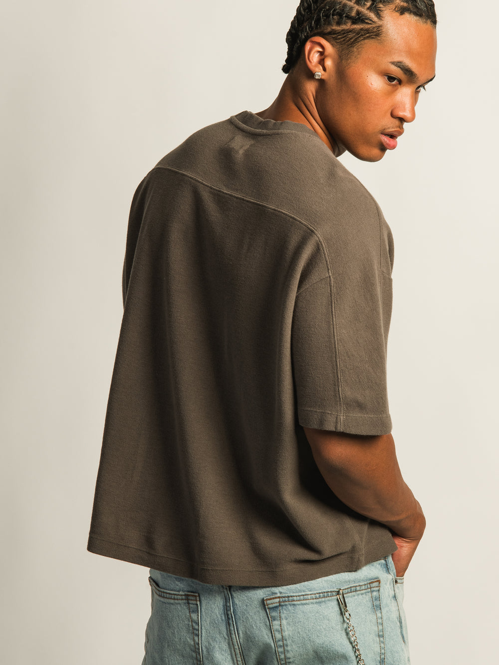 T-SHIRT COURT KOLBY KNIT - IRON