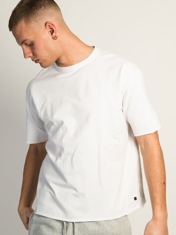 KOLBY OVERSIZED FRENCH TERRY TEE - BLANC
