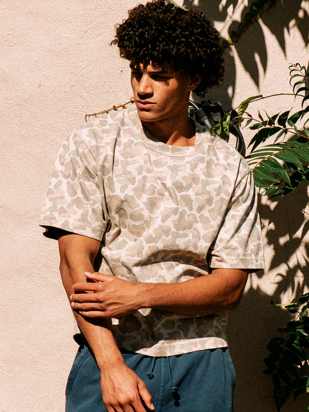 KOLBY SHORT CUT HEAVYWEIGHT TEE - CAMO