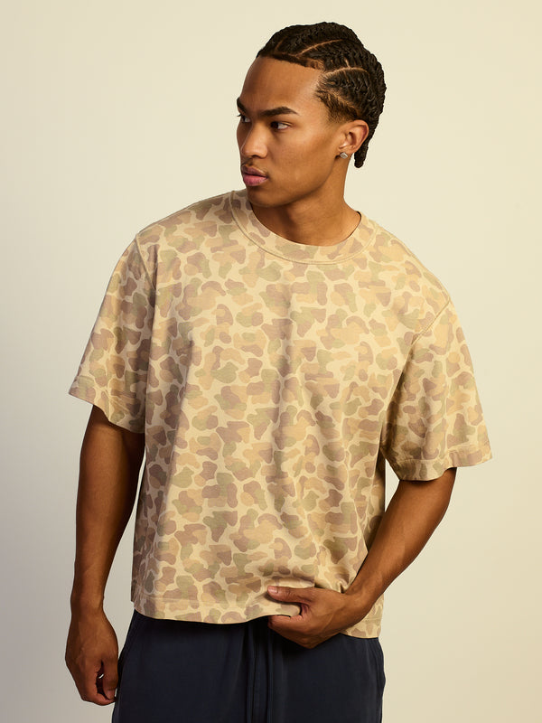 KOLBY SHORT CUT HEAVYWEIGHT TEE - CAMO