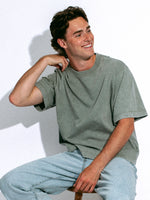 KOLBY SHORT CUT HEAVYWEIGHT TEE - GREEN