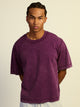 KOLBY KOLBY SHORT CUT HEAVYWEIGHT TEE - PURPLE - Boathouse