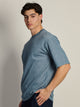 KOLBY BOXY FIT TEE - HEATHER BLUE