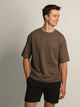 KOLBY KEEP COOL BOXY FIT TEE - BROWN