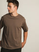 KOLBY KEEP COOL BOXY FIT TEE - BROWN