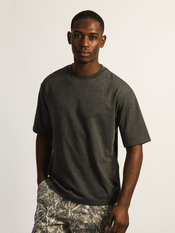KOLBY KEEP COOL BOXY FIT TEE -CHARCOAL