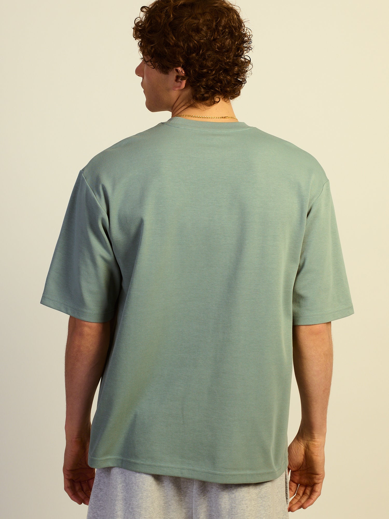 KOLBY BOXY FIT TEE - DARK GREEN