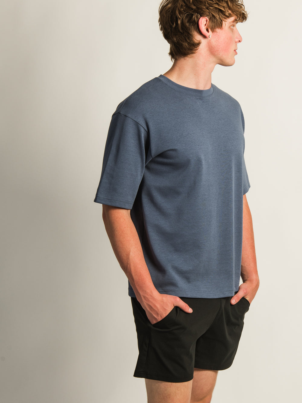 KOLBY KEEP COOL BOXY FIT TEE - PERI