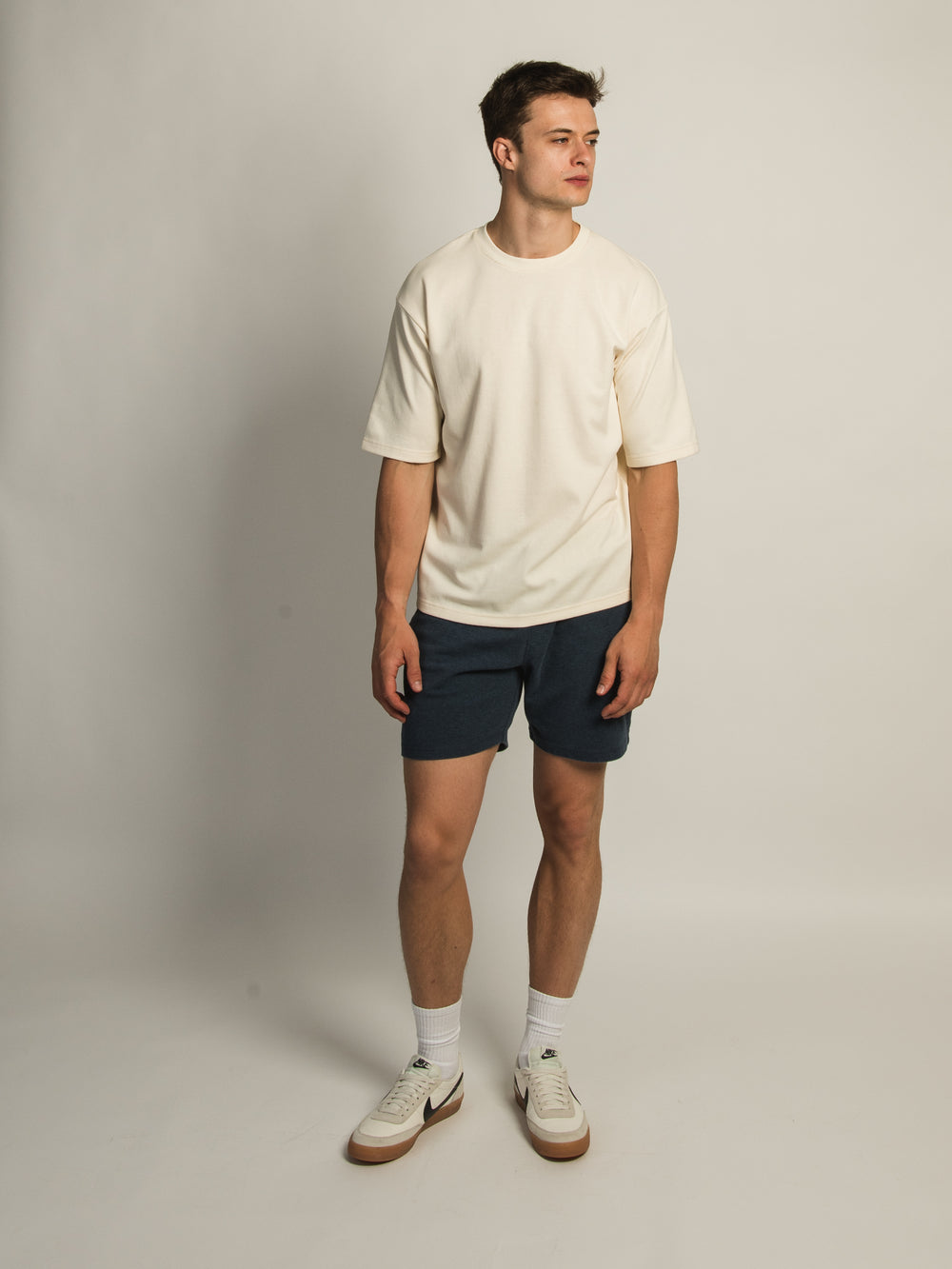 KOLBY KEEP COOL BOXY FIT TEE-CRÈME