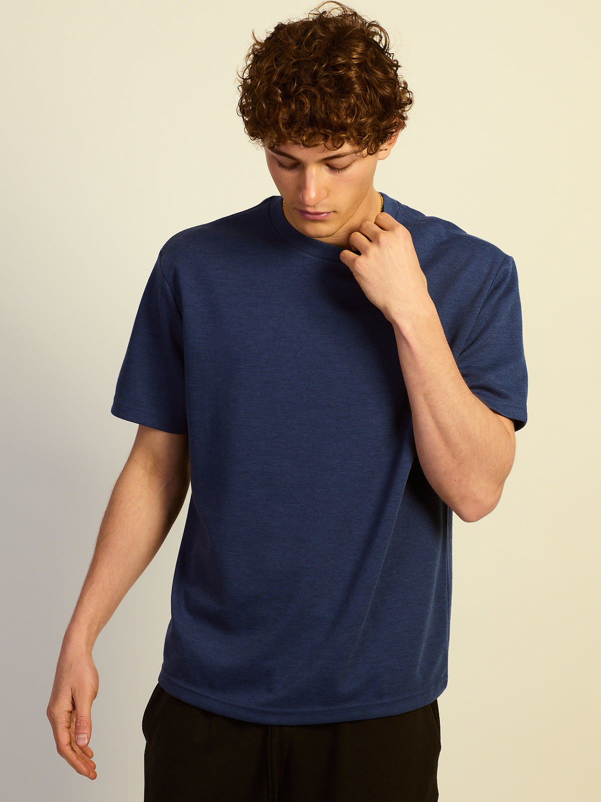 KOLBY RELAXED FIT KEEP COOL TEE - NAVY