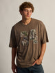 KOLBY KOLBY LOOSE FIT FOOTBALL T-SHIRT - BROWN - Boathouse