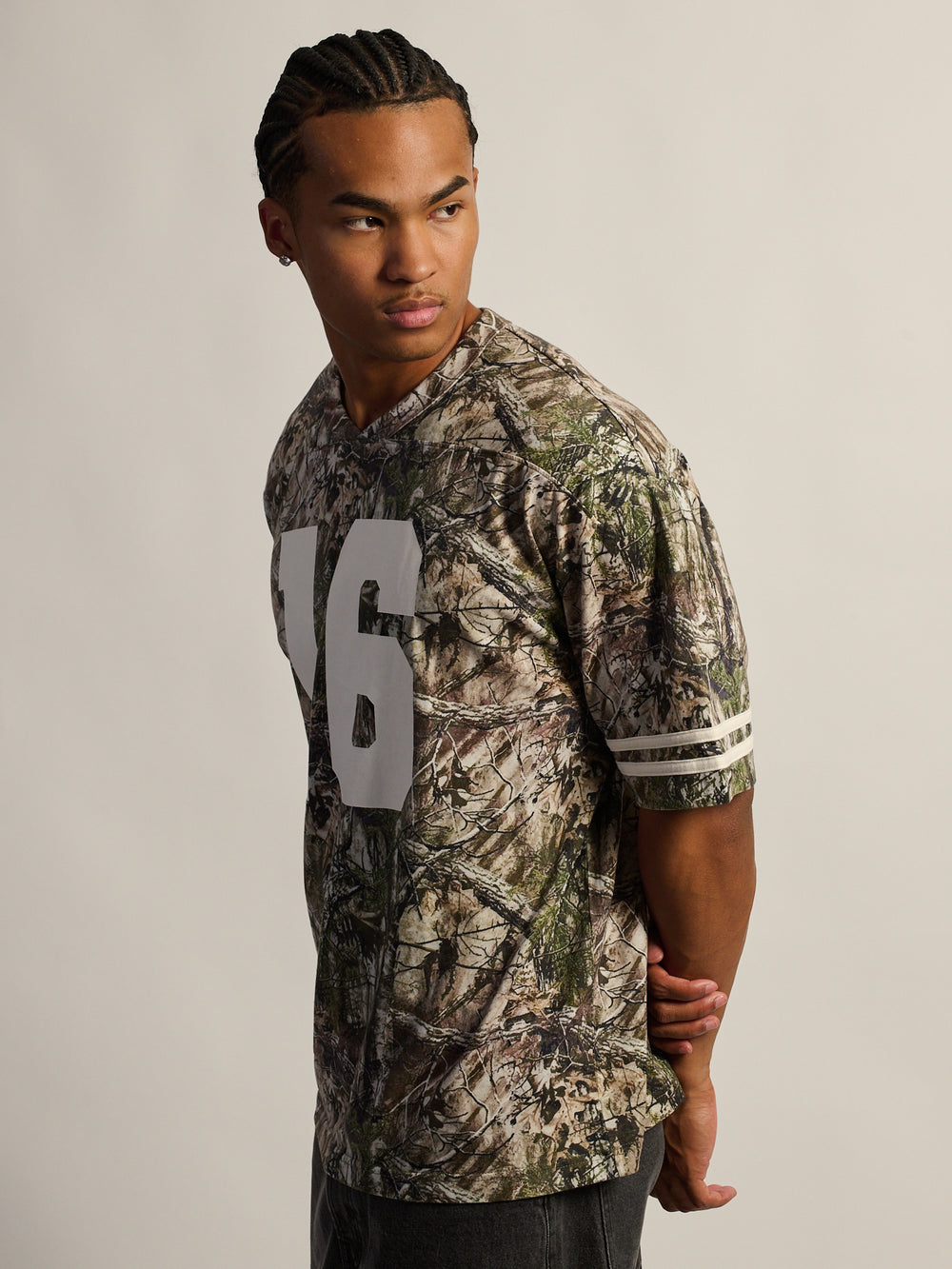 T-SHIRT DE FOOTBALL COUPE AMPLE KOLBY - CAMOUFLAGE