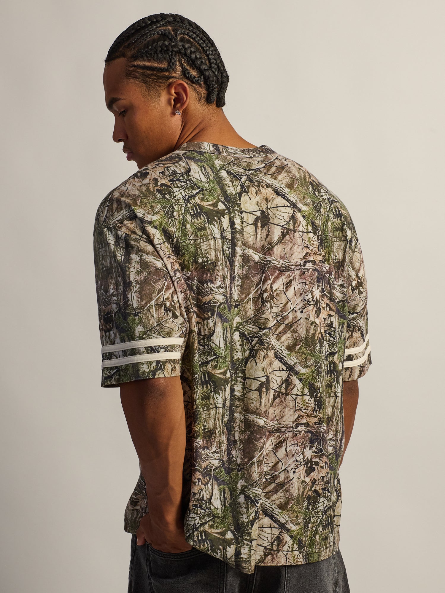 T-SHIRT DE FOOTBALL COUPE AMPLE KOLBY - CAMOUFLAGE