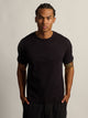 KOLBY KOLBY SLIM FIT RIBBED T-SHIRT - BLACK - Boathouse