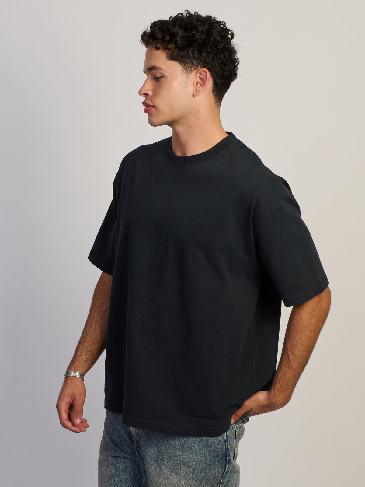 KOLBY PREMIUM HEAVYWEIGHT T-SHIRT - BLACK