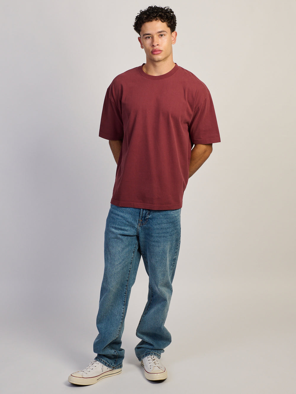 KOLBY PREMIUM HEAVYWEIGHT T-SHIRT - BURGUNDY