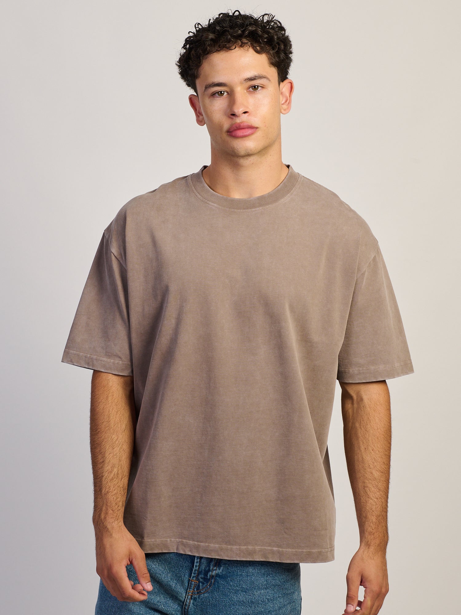T-SHIRT KOLBY PREMIUM LOURD - CHOCOLAT