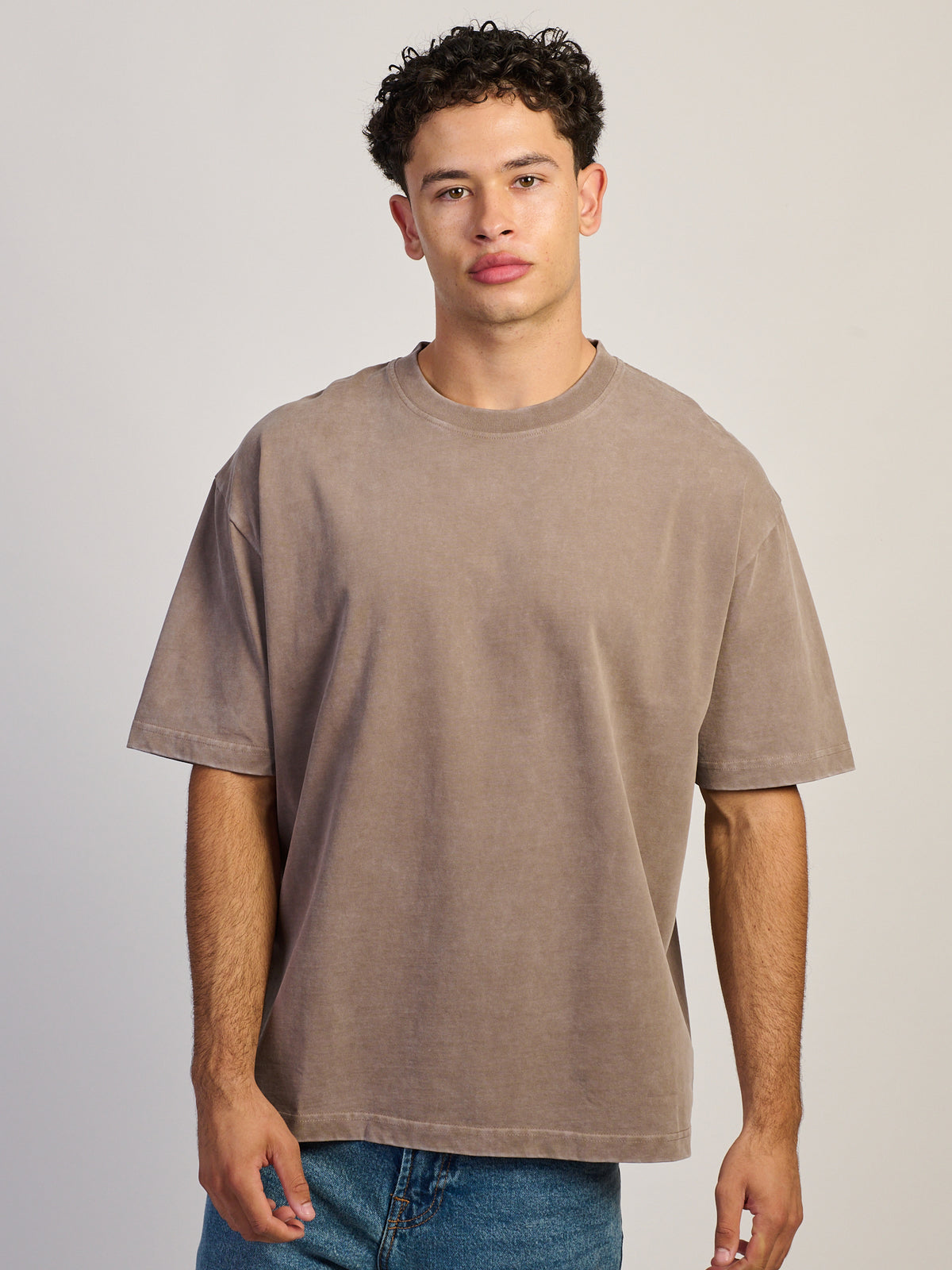T-SHIRT KOLBY PREMIUM LOURD - CHOCOLAT