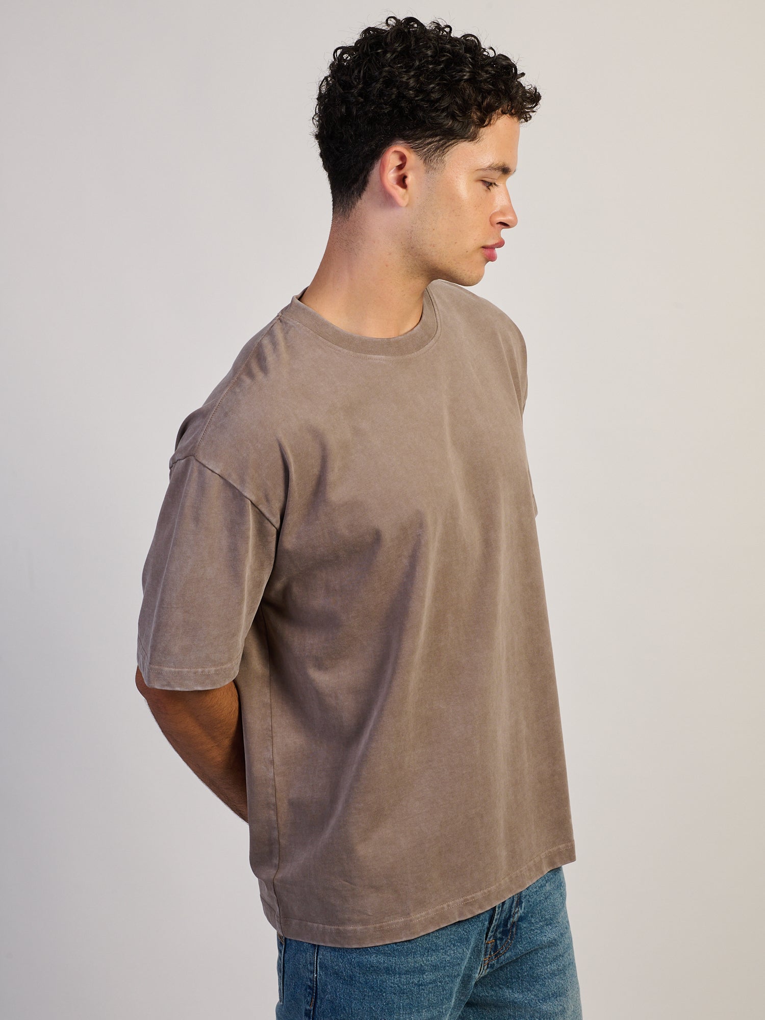 T-SHIRT KOLBY PREMIUM LOURD - CHOCOLAT