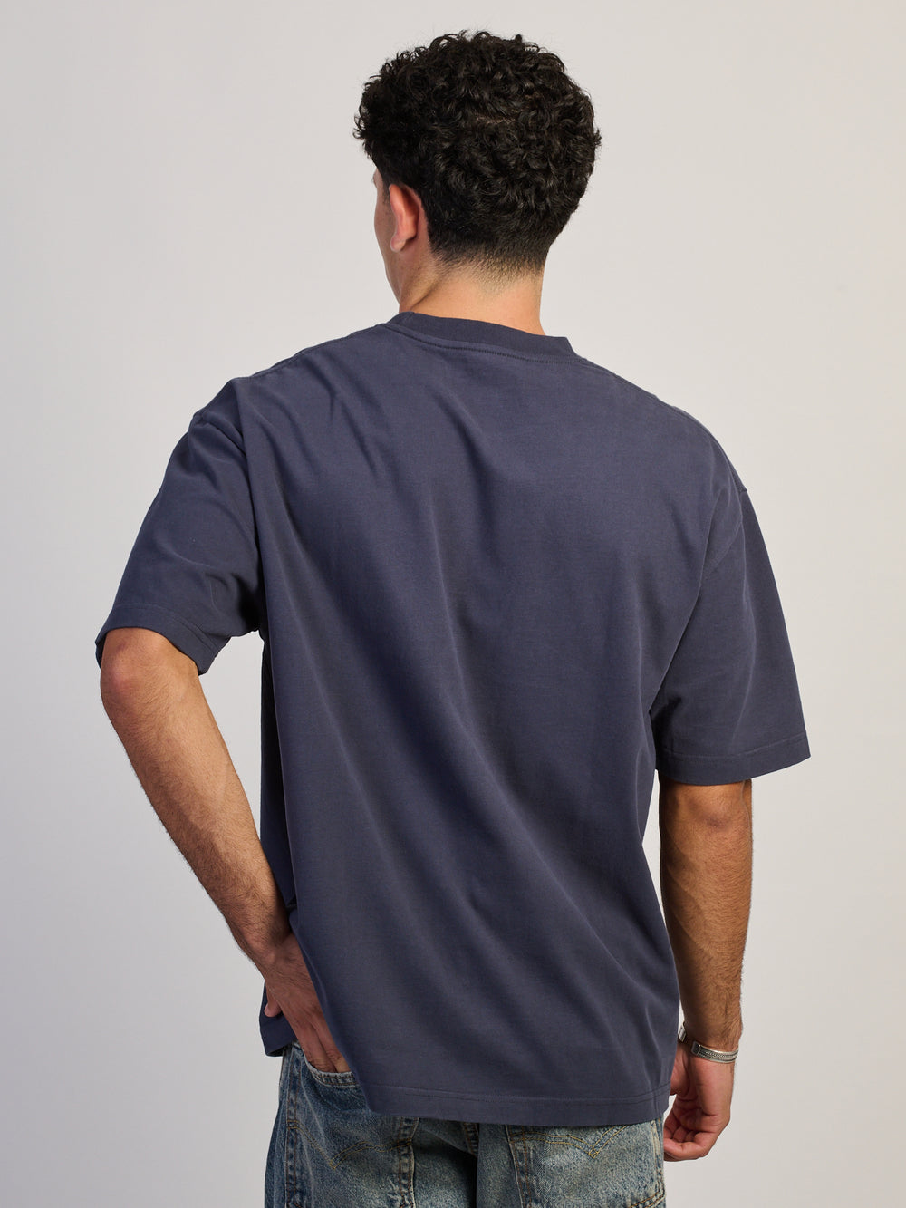 T-SHIRT KOLBY PREMIUM EN COTON ÉPAIS - GRIS CHARBON MARINE 