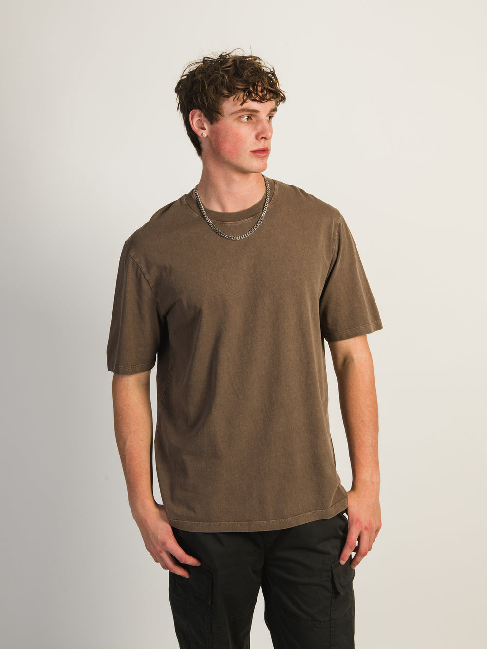 KOLBY OVERSIZED PREMIUM TEE - BROWN