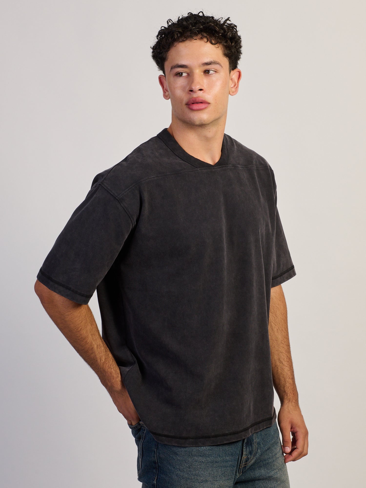 KOLBY CONTRAST STITCH T-SHIRT