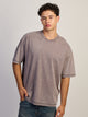 KOLBY CONTRAST STITCH T-SHIRT - IRON