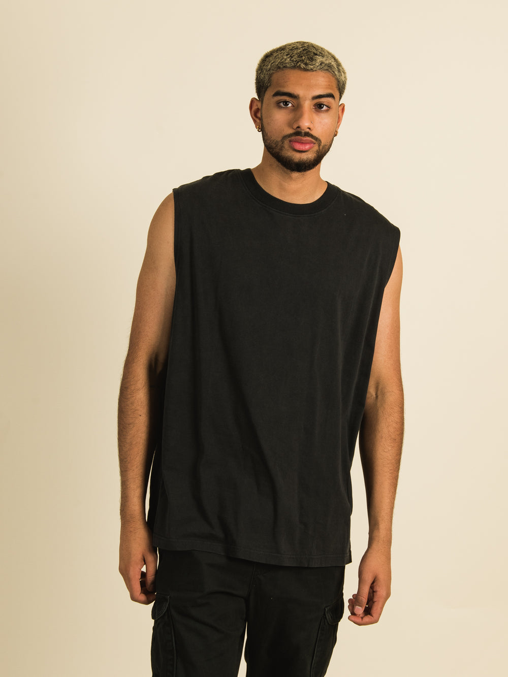 KOLBY GARMENT DYE OVERSIZED TANK TOP  - CLEARANCE