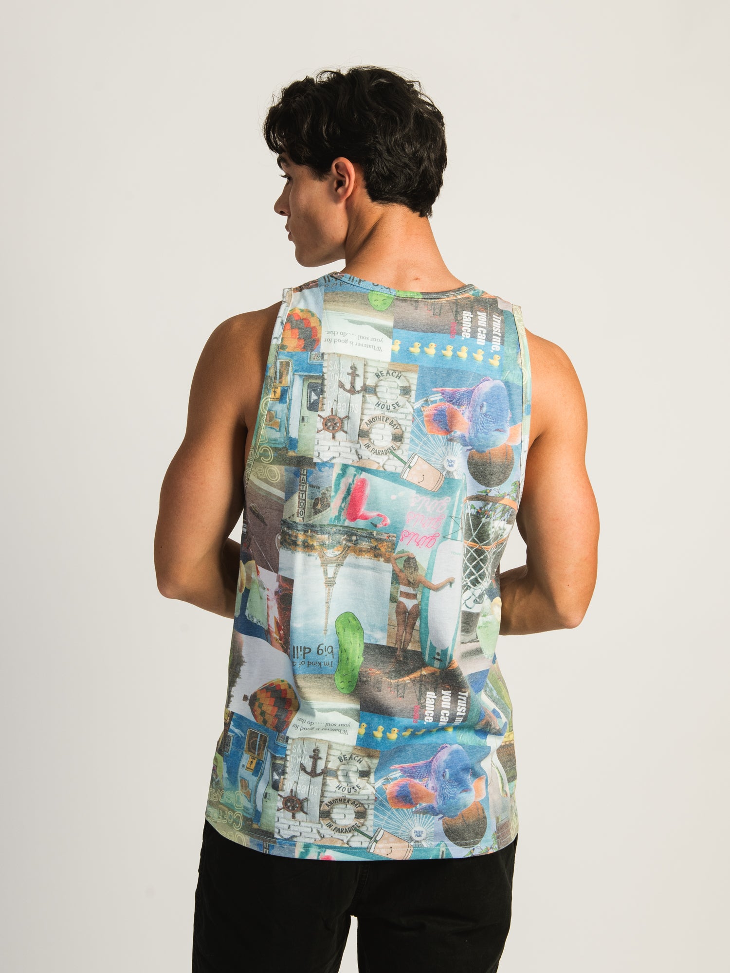 KOLBY MARCO COLLAGE PRINT TANK - CLEARANCE