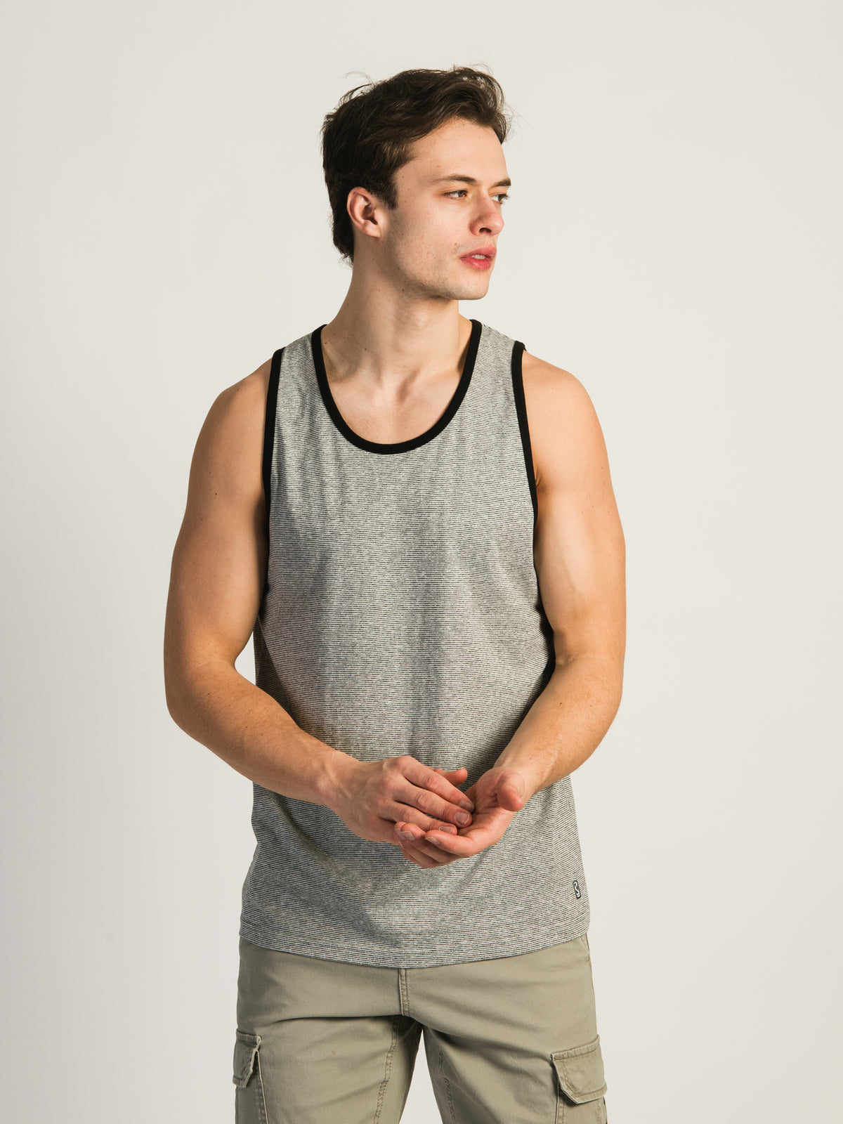 KOLBY RORY FRENCH TERRY TANK - OATMEAL