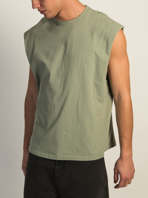 KOLBY MUSCLE TANK TOP - SAGE