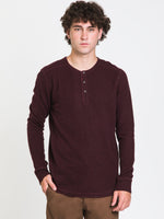 KOLBY PETE LONG SLEEVE HENLEY - CLEARANCE