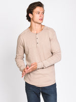 MENS MAX SLUB HENLEY - CLEARANCE