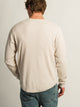 KOLBY KOLBY WAFFLE HENLEY - OATMEAL - Boathouse