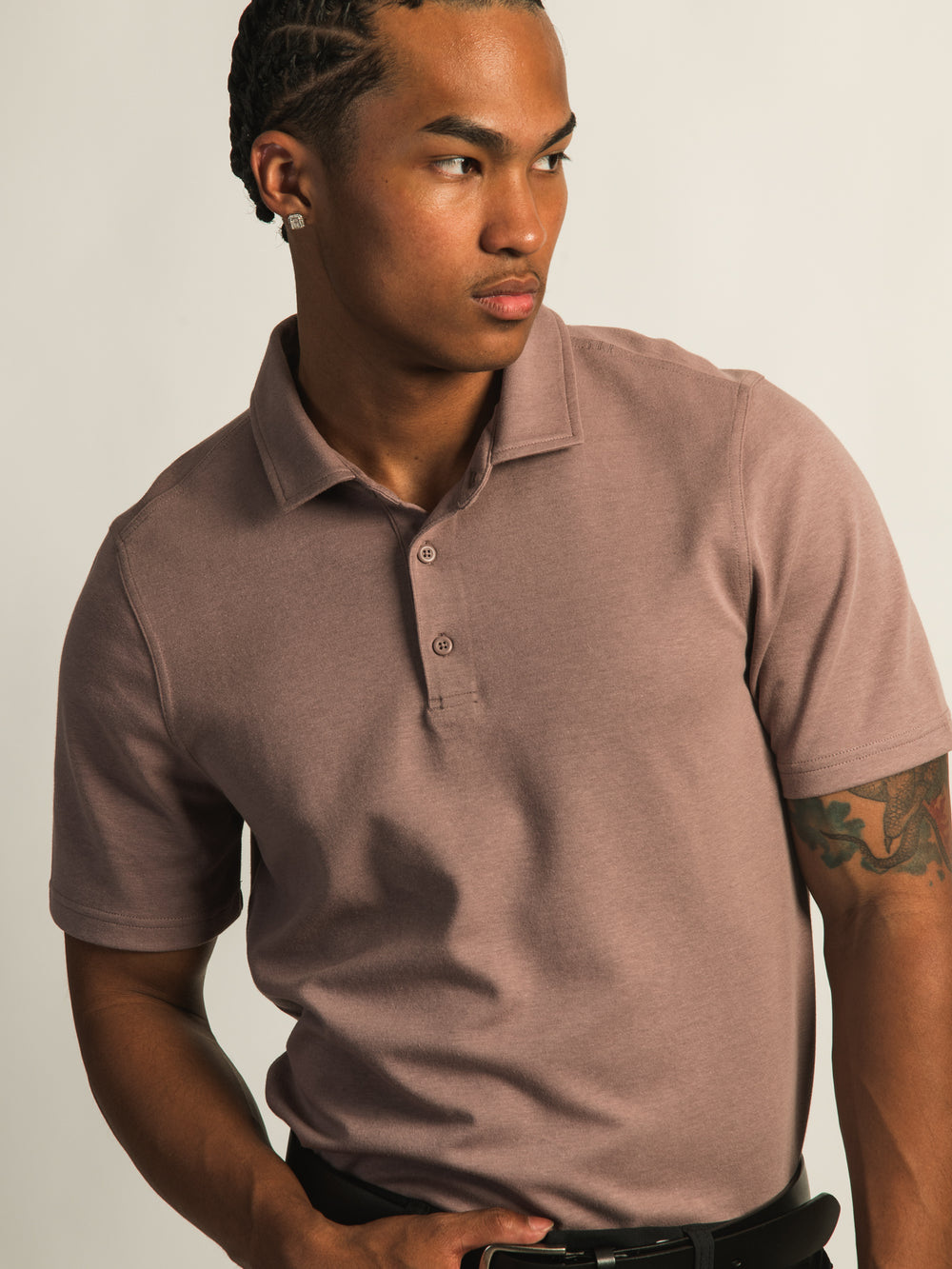 KOLBY KEEP COOL POLO - BURGUNDY