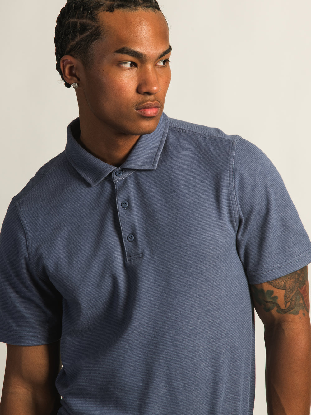 KOLBY KEEP COOL POLO - PERIWINKLE